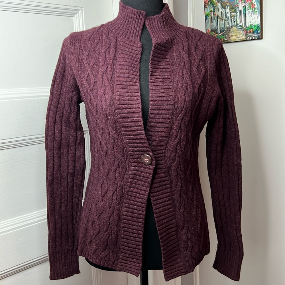 EDDIE BAUER WOOL‎ BLEND CARDIGAN